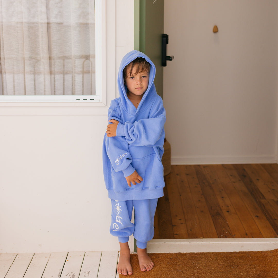 Golden Lounge Trackpants Pool Blue