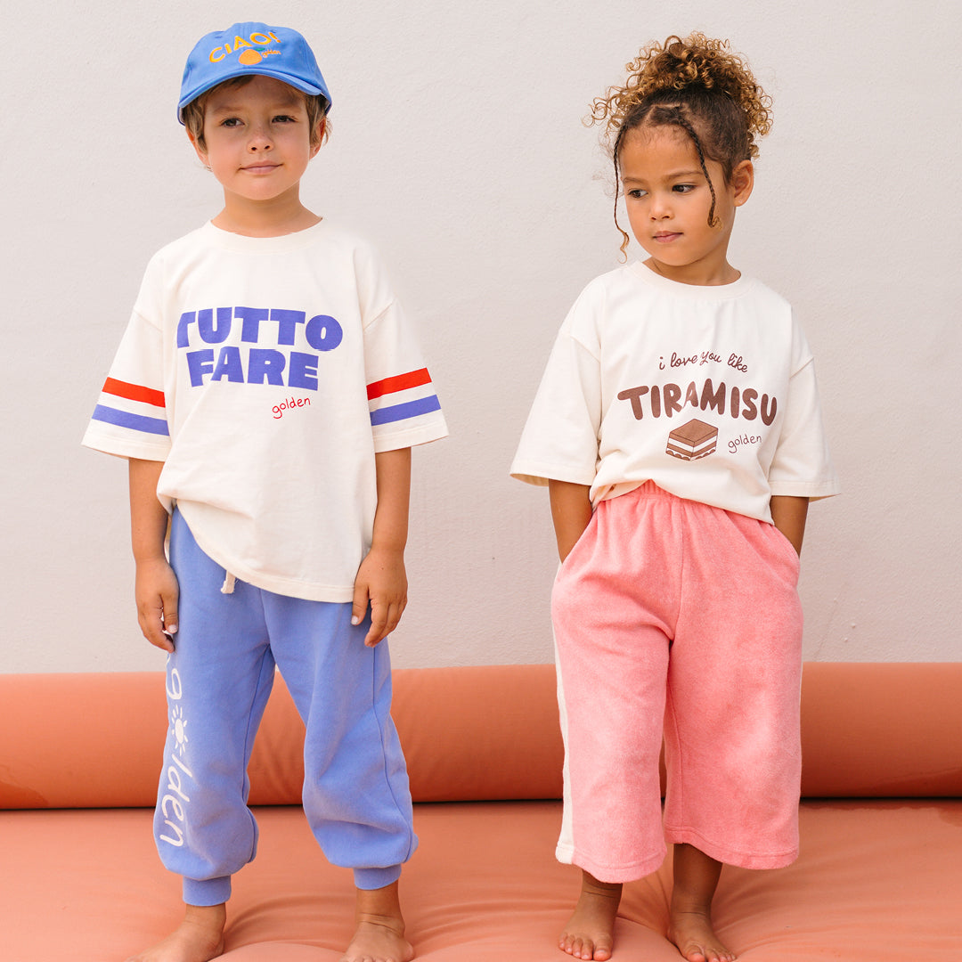 Tiramisu Mid Sleeve Tee Buttercream