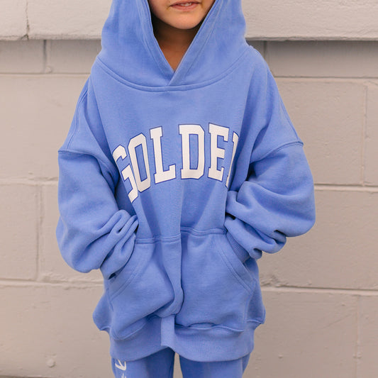 Golden Hoodie Pool Blue