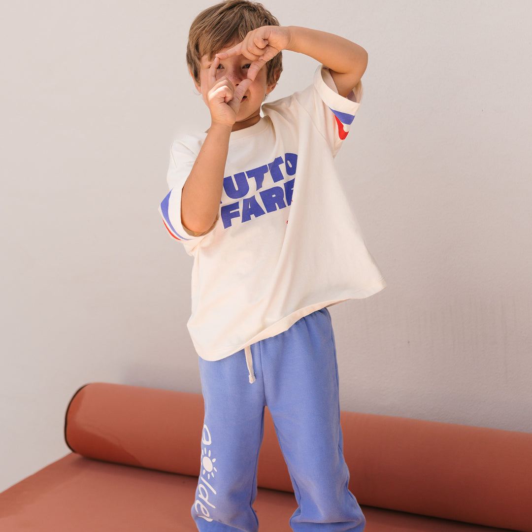 Tutto Fare Mid Sleeve Tee Buttercream