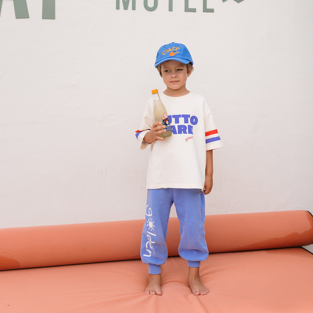 Tutto Fare Mid Sleeve Tee Buttercream