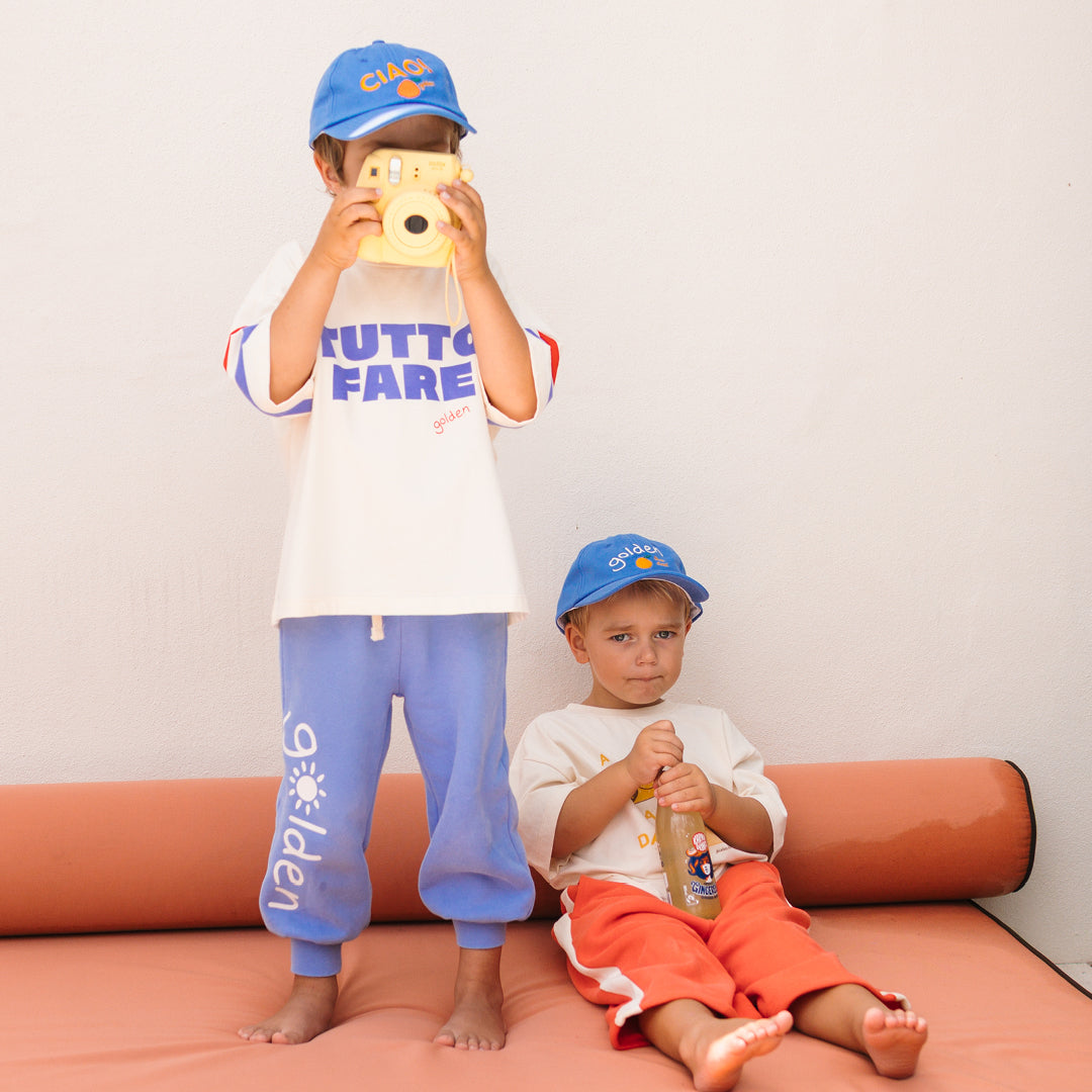 Golden Lounge Trackpants Pool Blue