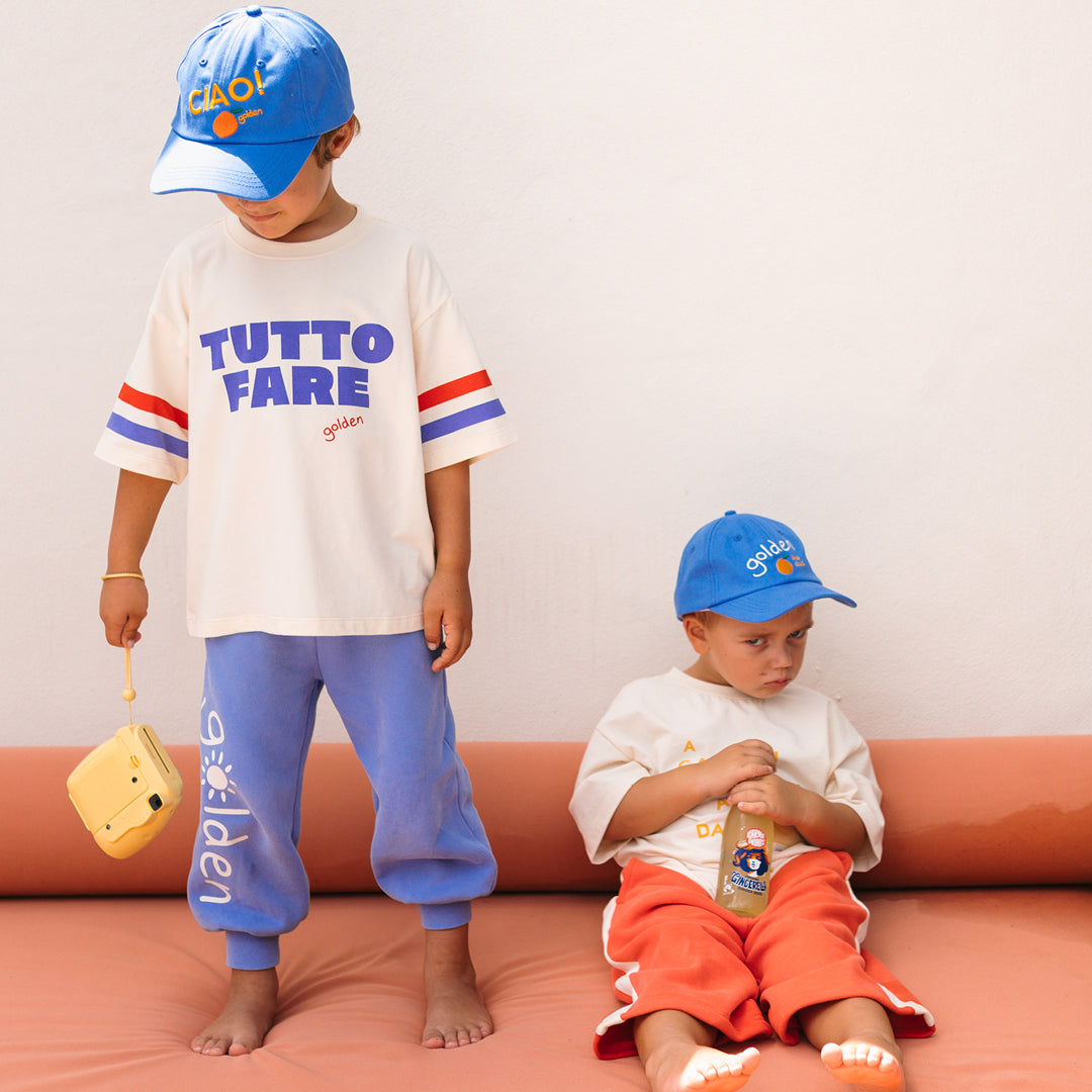 Tutto Fare Mid Sleeve Tee Buttercream