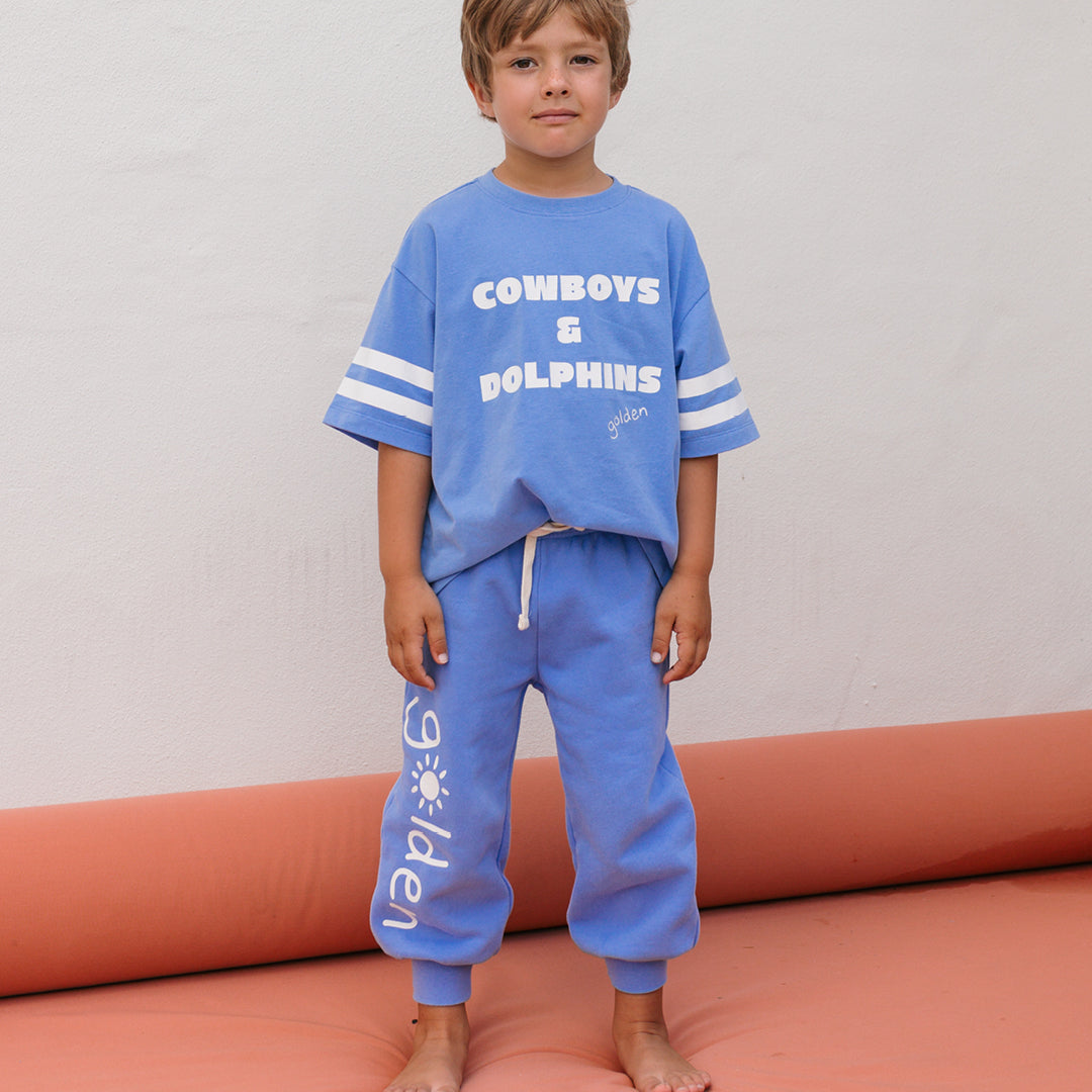Golden Lounge Trackpants Pool Blue