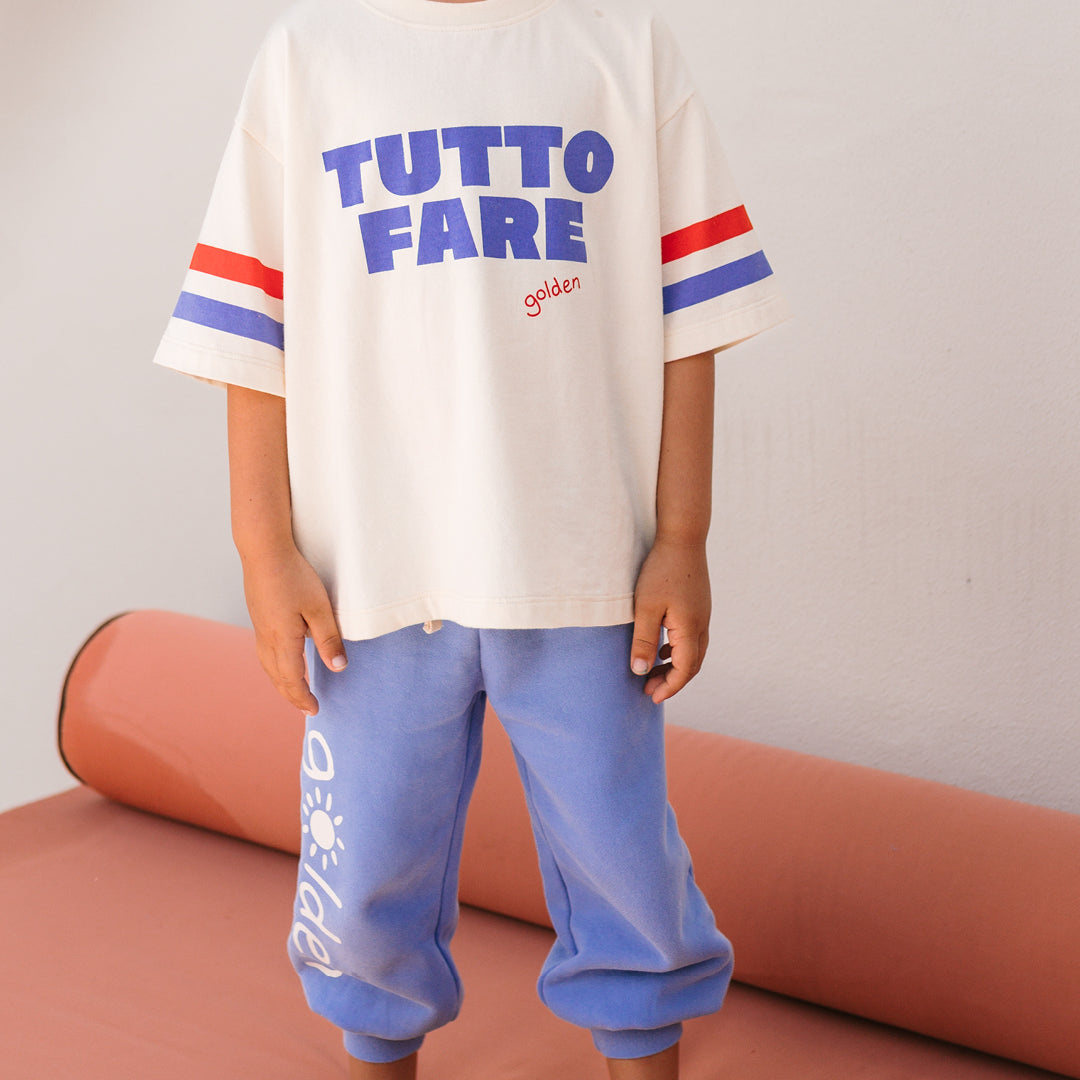 Tutto Fare Mid Sleeve Tee Buttercream