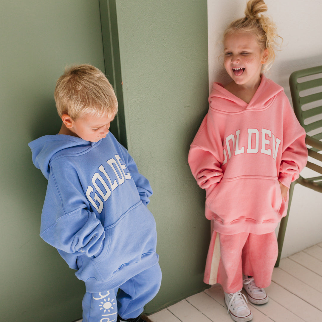 Golden Hoodie Pink Icing