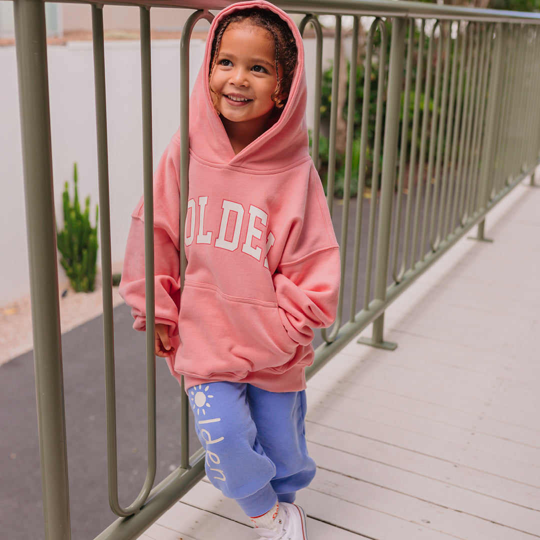 Golden Hoodie Pink Icing