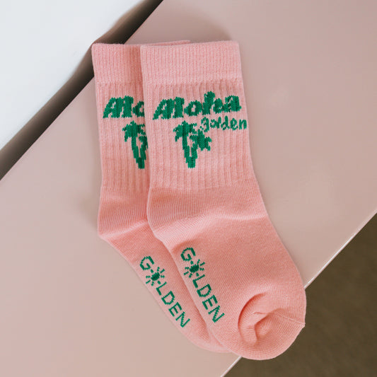 Aloha Socks Pink Parfait