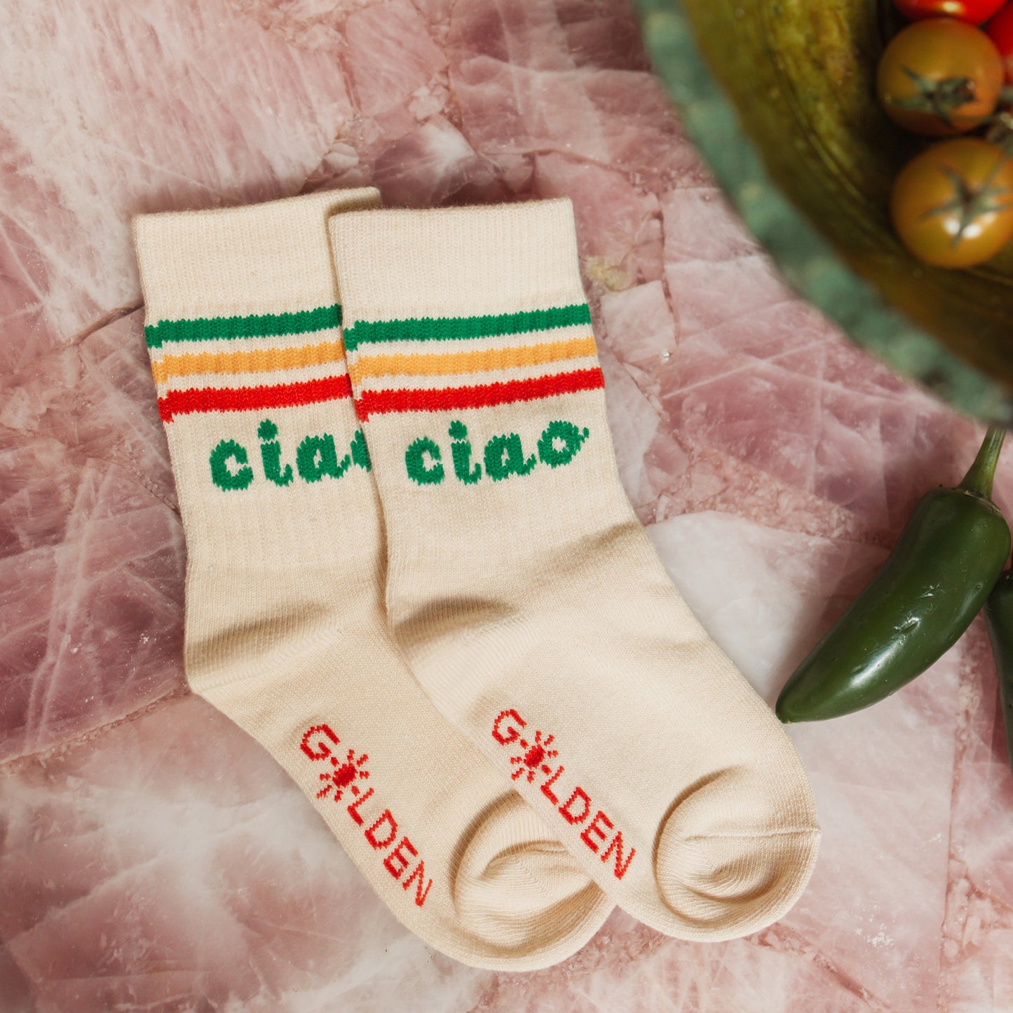 Ciao Retro Socks Tan