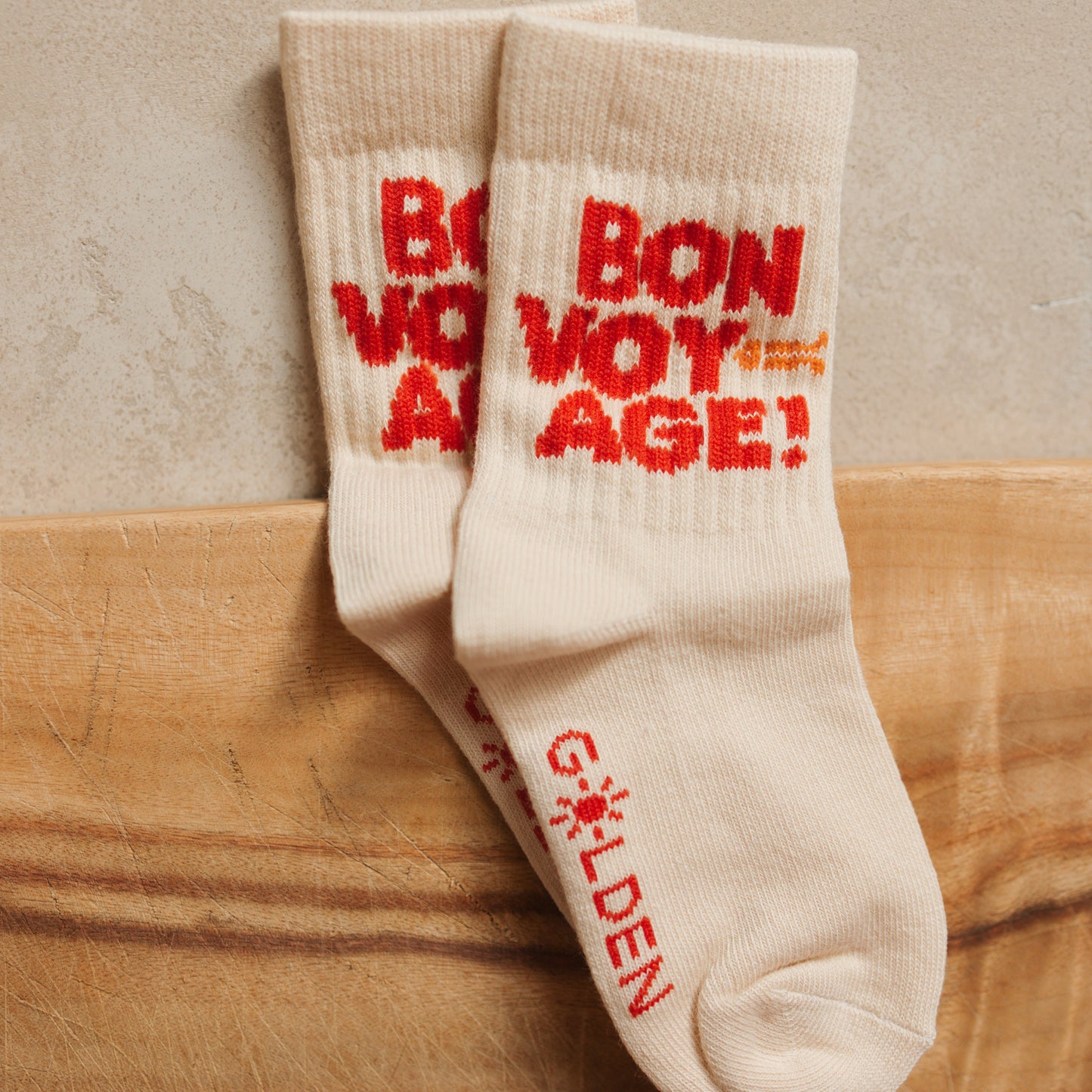 Bon Voyage Socks Tan