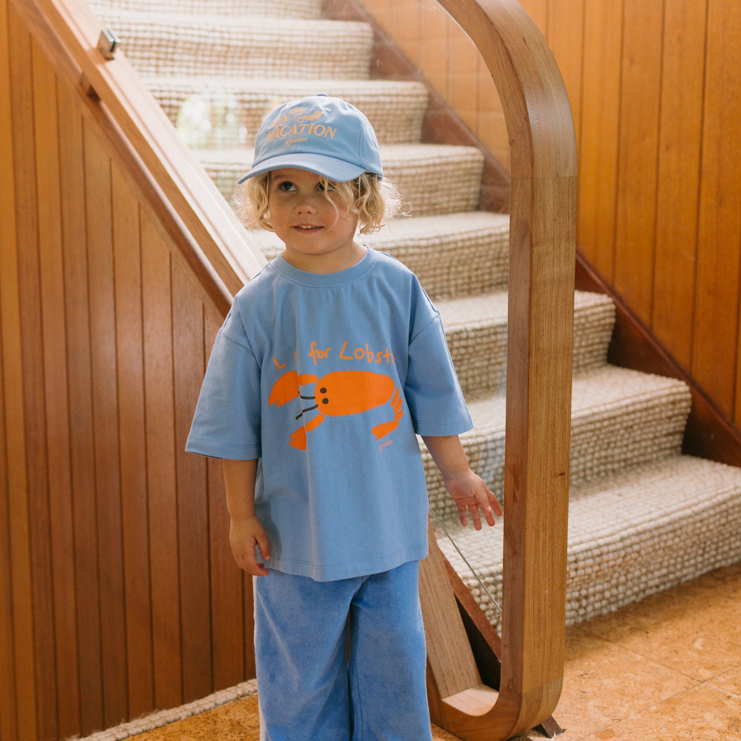 On Vacation Cap Sea Blue