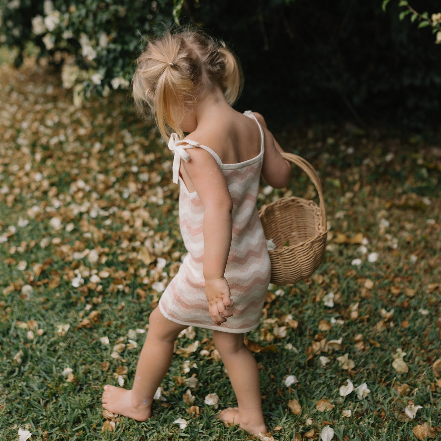 Seashore Knit Dress Strawberry Cream