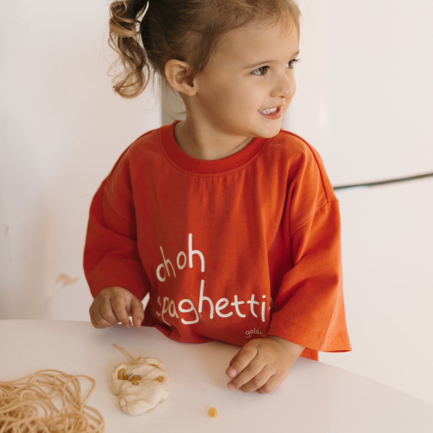 Spaghetti-O Mid Sleeve Tee Tomato