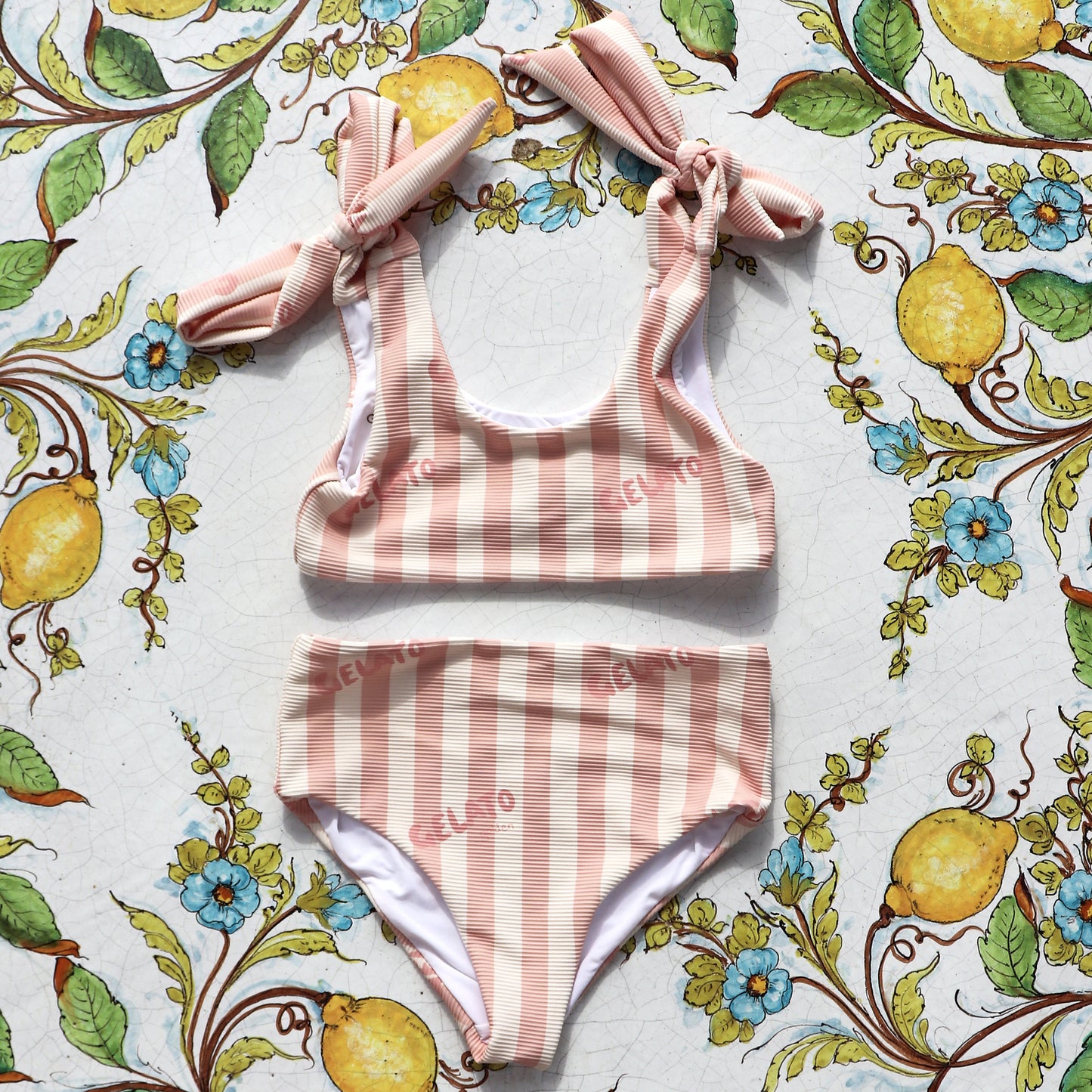 Gelato Two Piece Swimsuit Rose / Buttercream