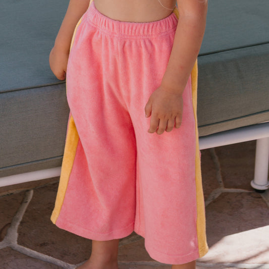 Ciao Tutti Wide Leg Pants Pink Icing & Golden Cream