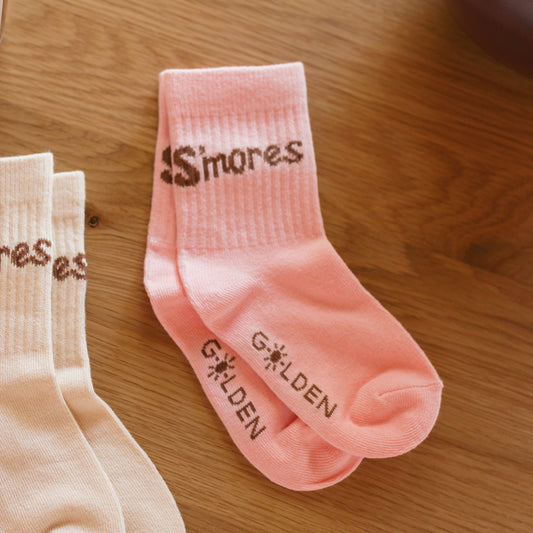 S'mores Socks Pink Taffy