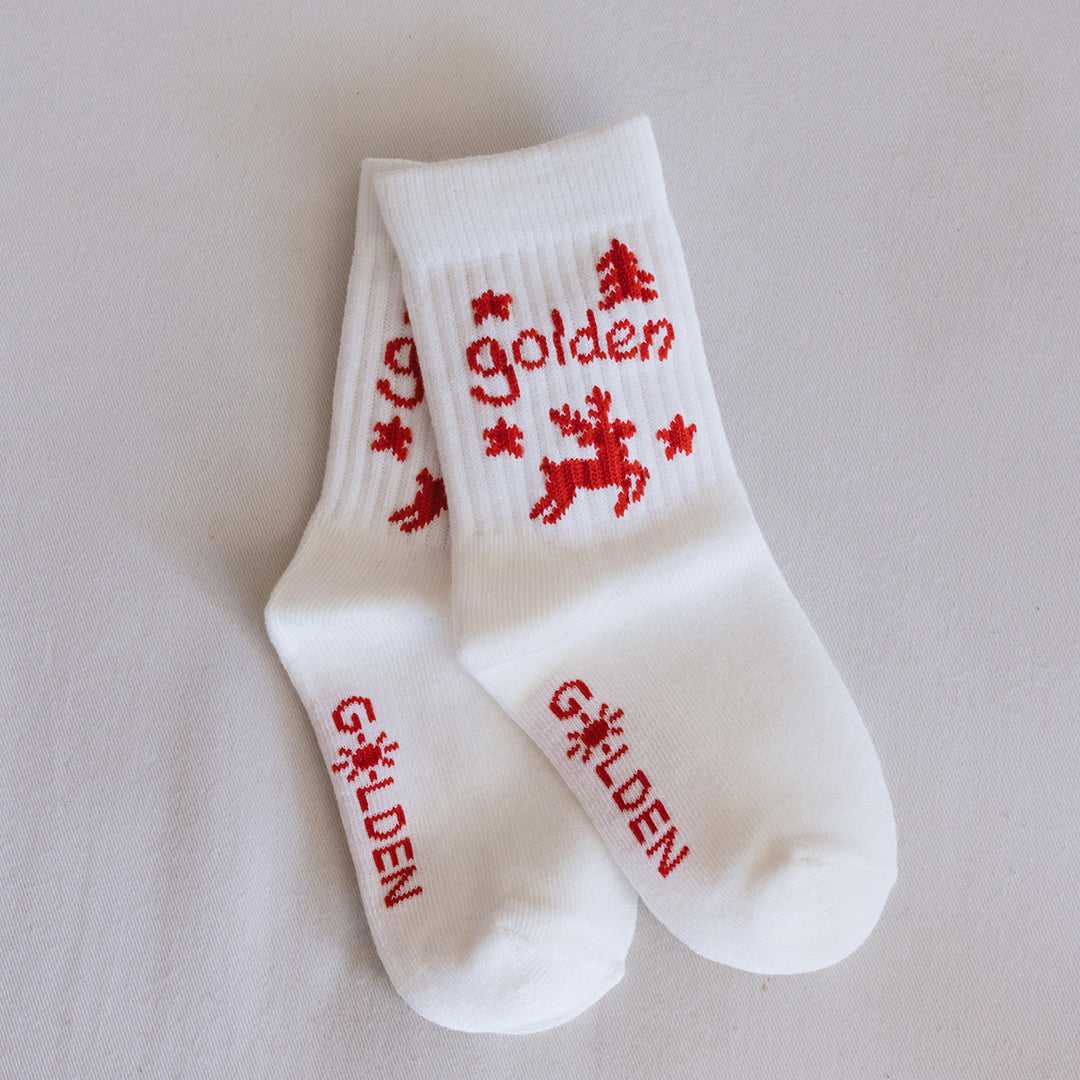 Christmas Socks Cream
