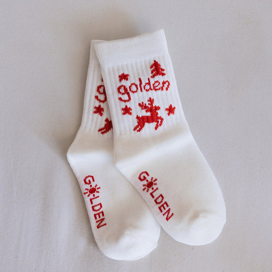 Christmas Socks Cream