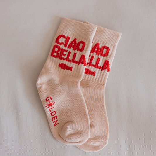 Ciao Bella Socks Tan
