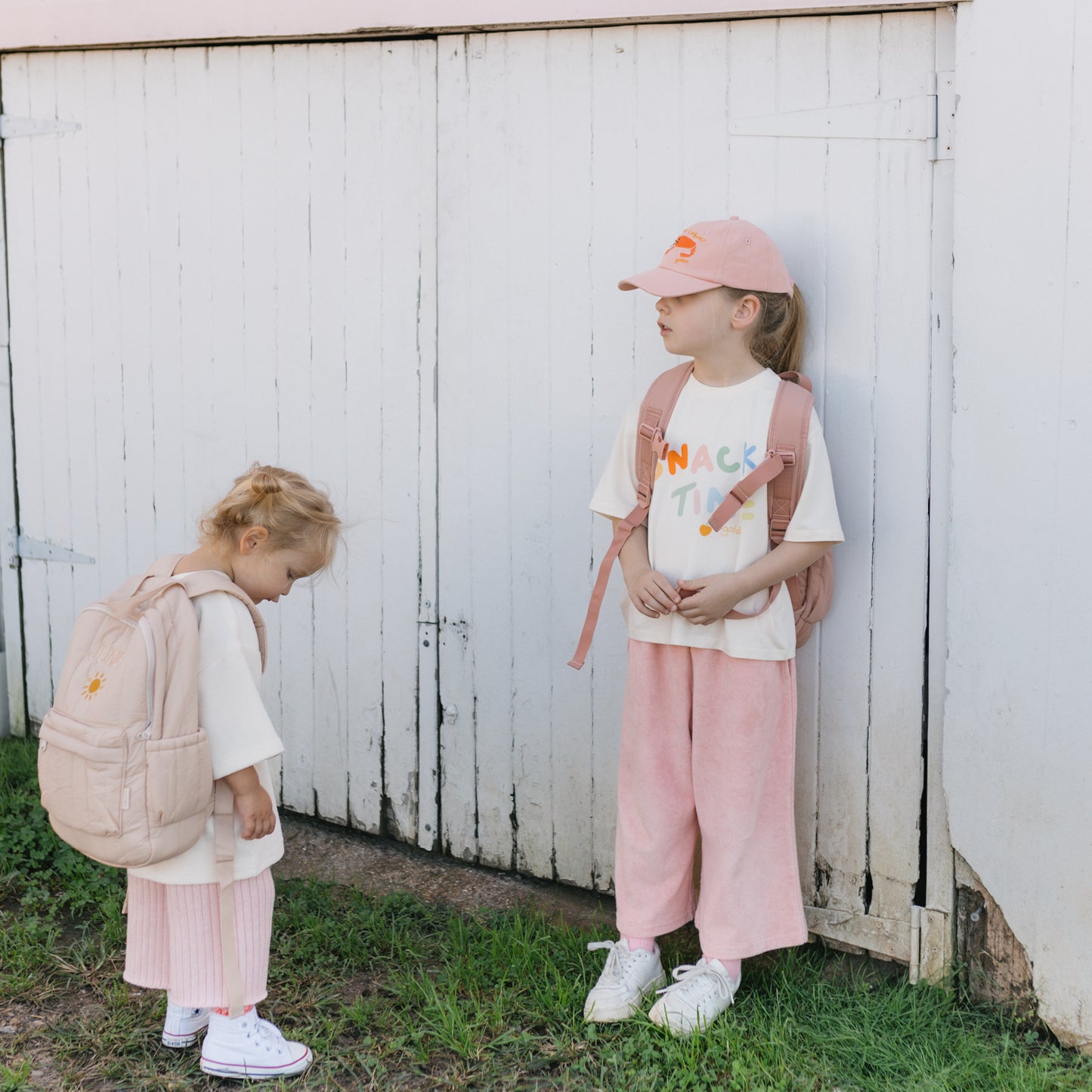 Snack Time Mid Sleeve Tee Buttercream