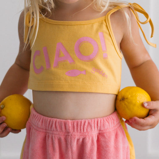 Ciao Crop Top Golden Cream