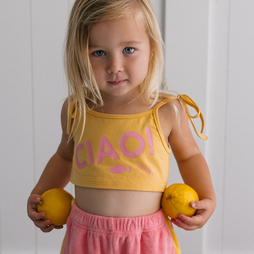 Ciao Crop Top Golden Cream