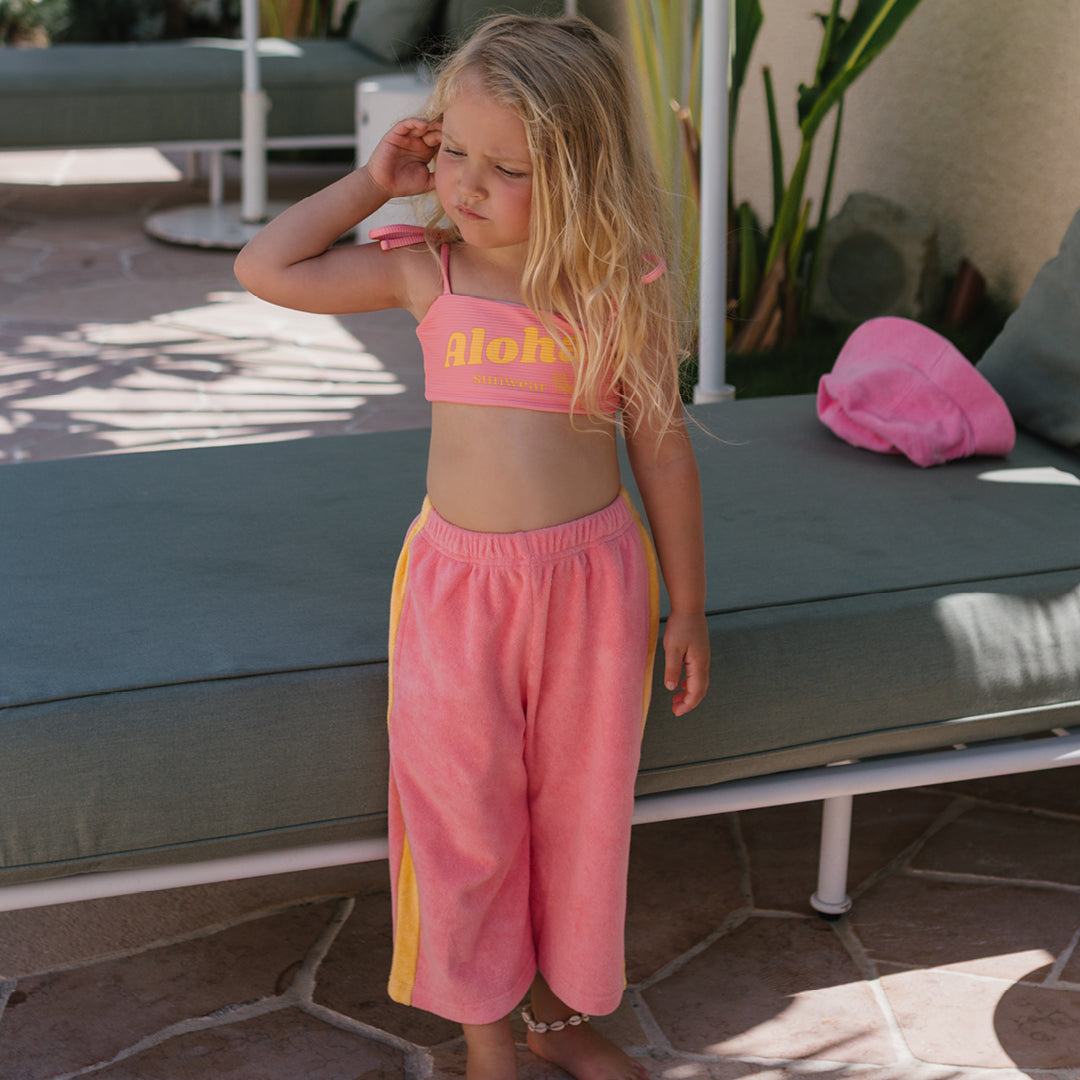 Ciao Tutti Wide Leg Pants Pink Icing / Golden Cream