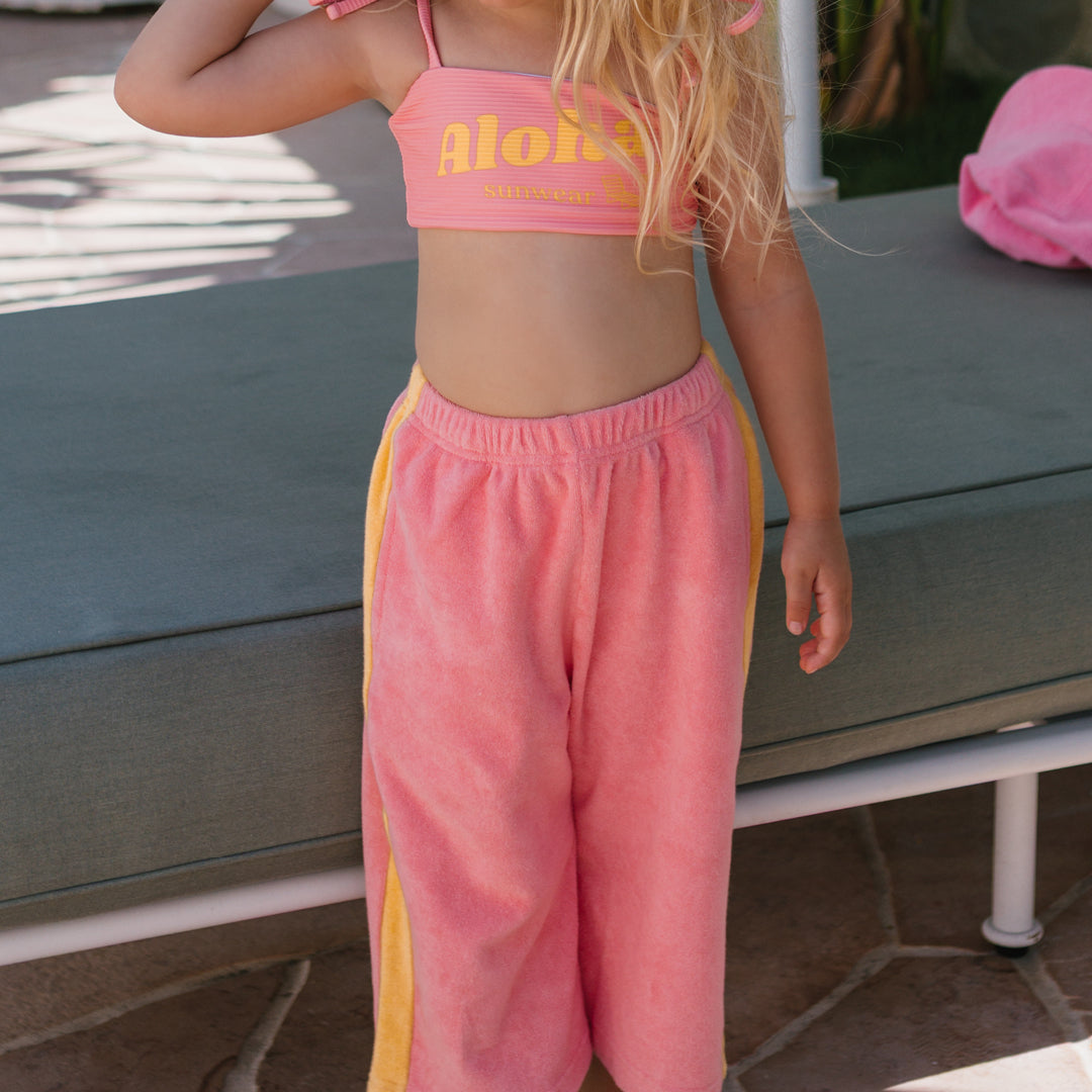 Ciao Tutti Wide Leg Pants Pink Icing / Golden Cream