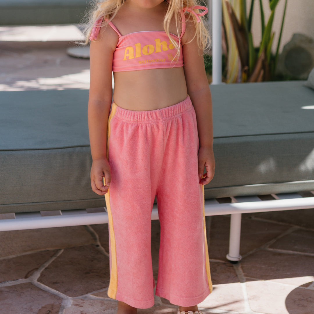 Ciao Tutti Wide Leg Pants Pink Icing / Golden Cream