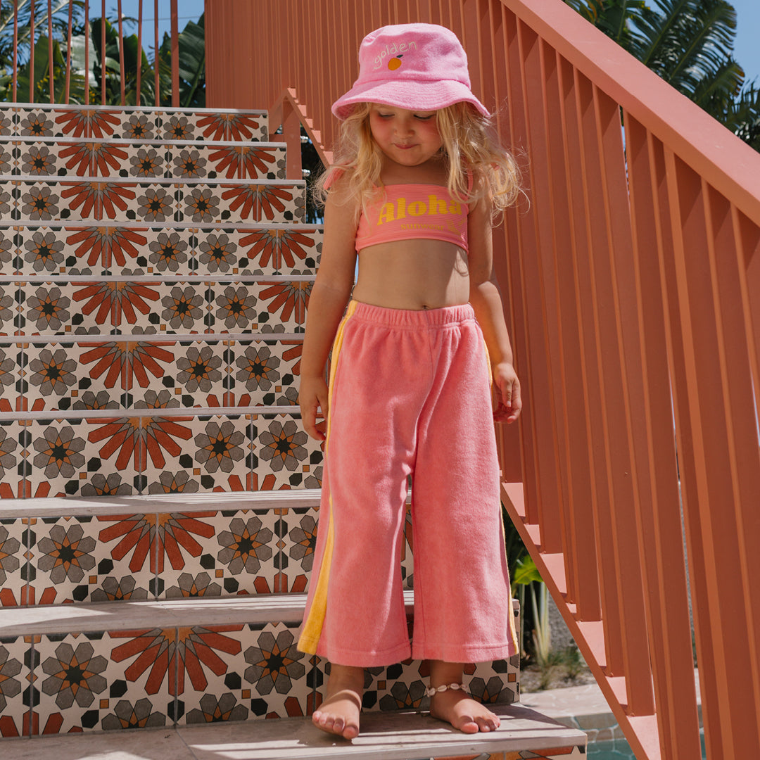 Ciao Tutti Wide Leg Pants Pink Icing / Golden Cream