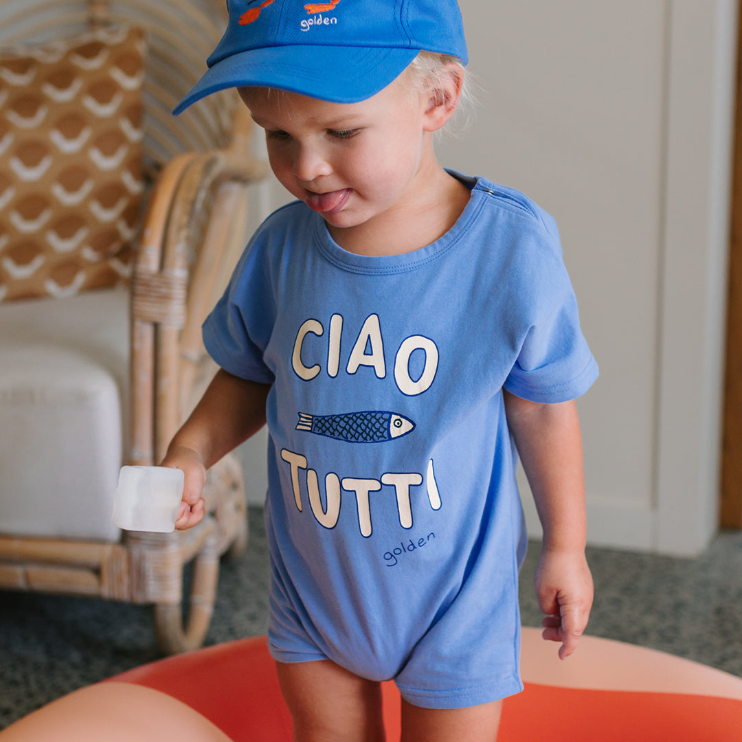 Ciao Tutti Pesci Playsuit Pool Blue