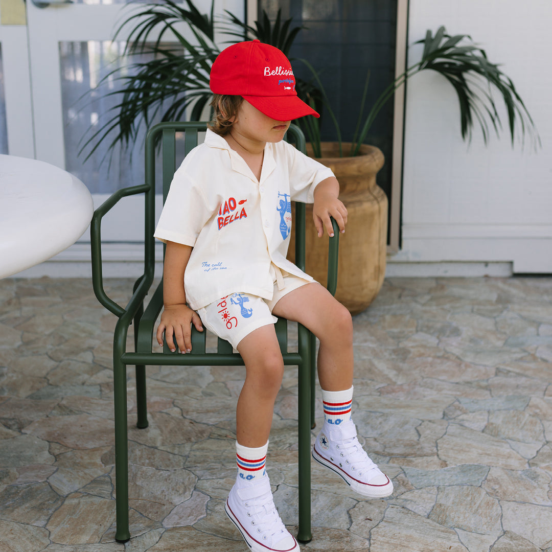 Ciao Bella Sirena Lounge SET (Shirt & Shorts) Buttercream