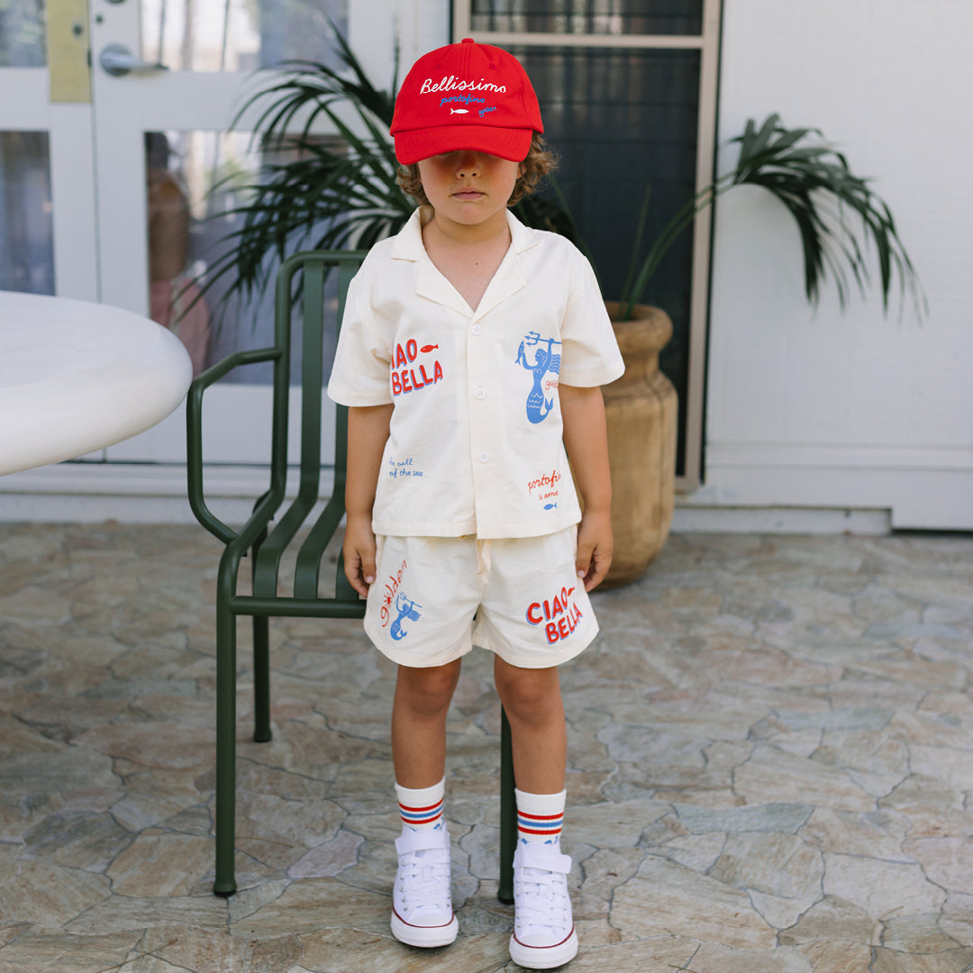 Ciao Bella Sirena Lounge SET (Shirt & Shorts) Buttercream