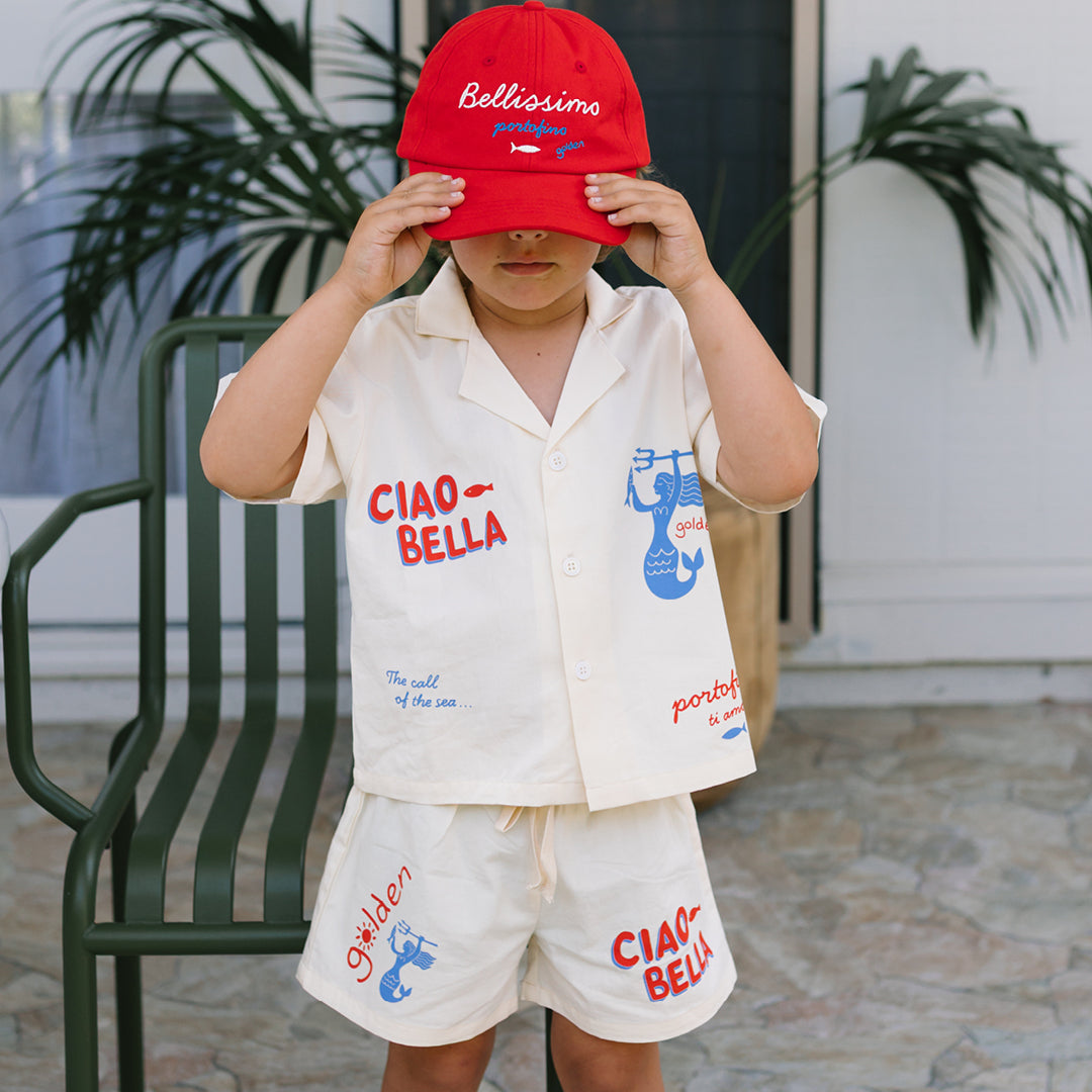 Ciao Bella Sirena Lounge SET (Shirt & Shorts) Buttercream