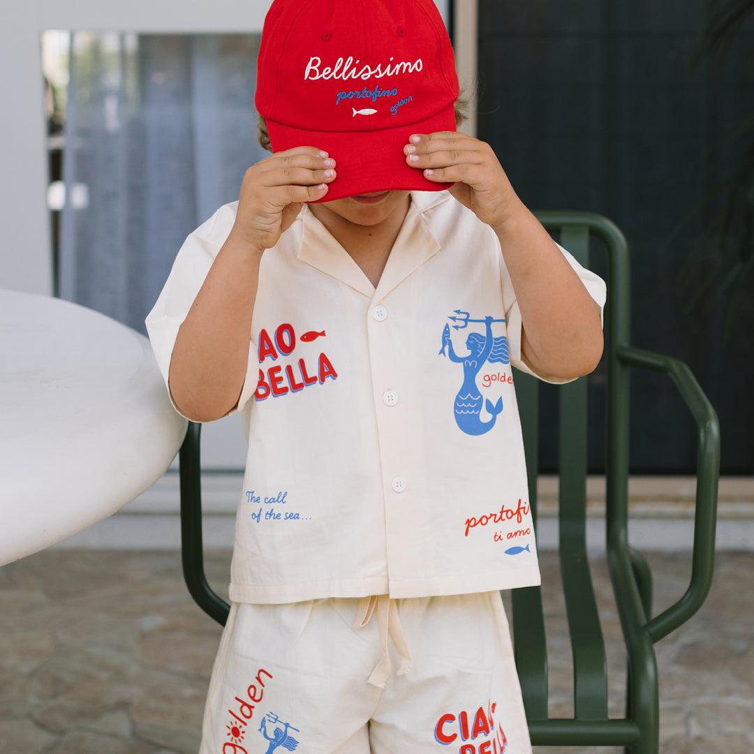 Ciao Bella Sirena Lounge SET (Shirt & Shorts) Buttercream