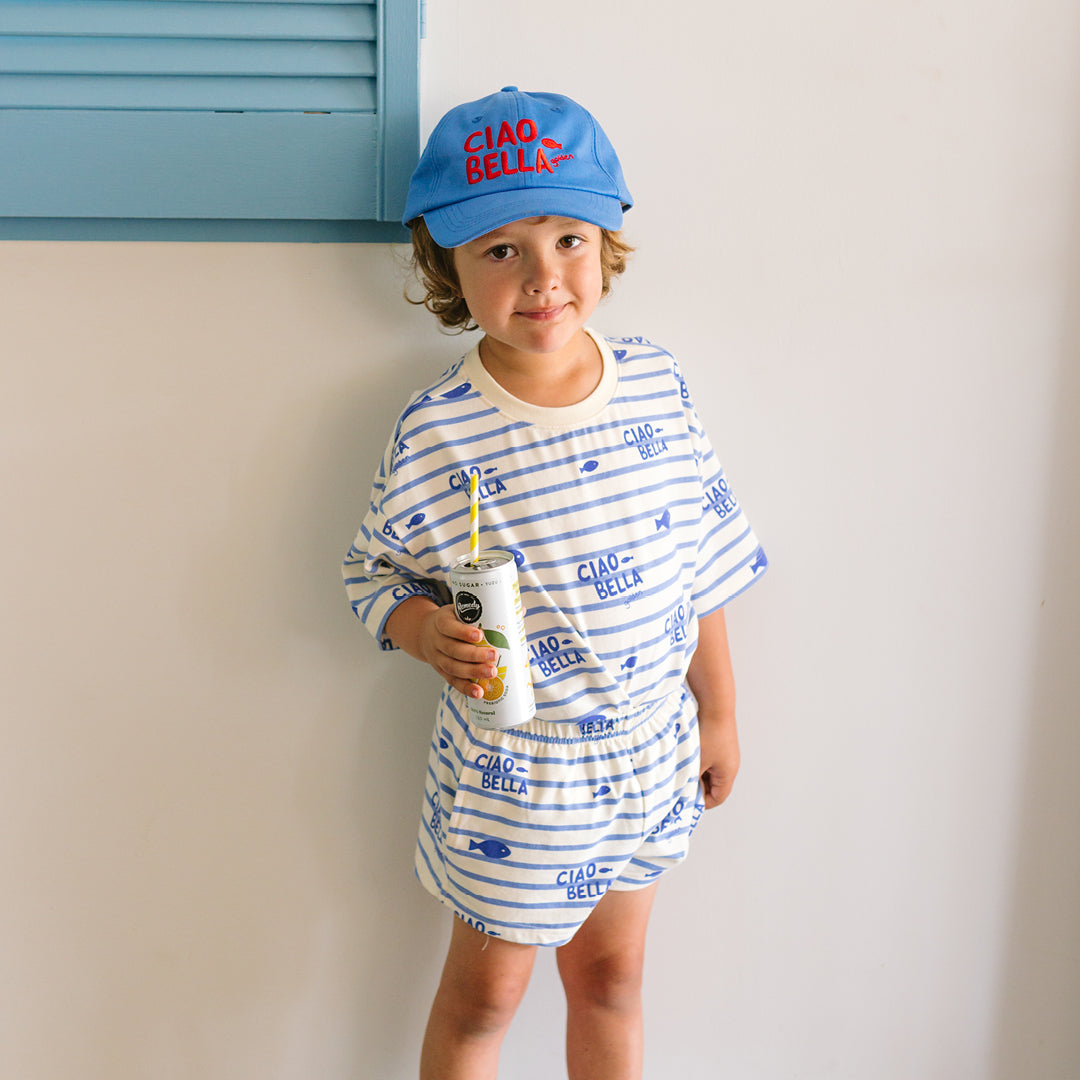 Ciao Bella Pesci Shorts Buttercream Stripe