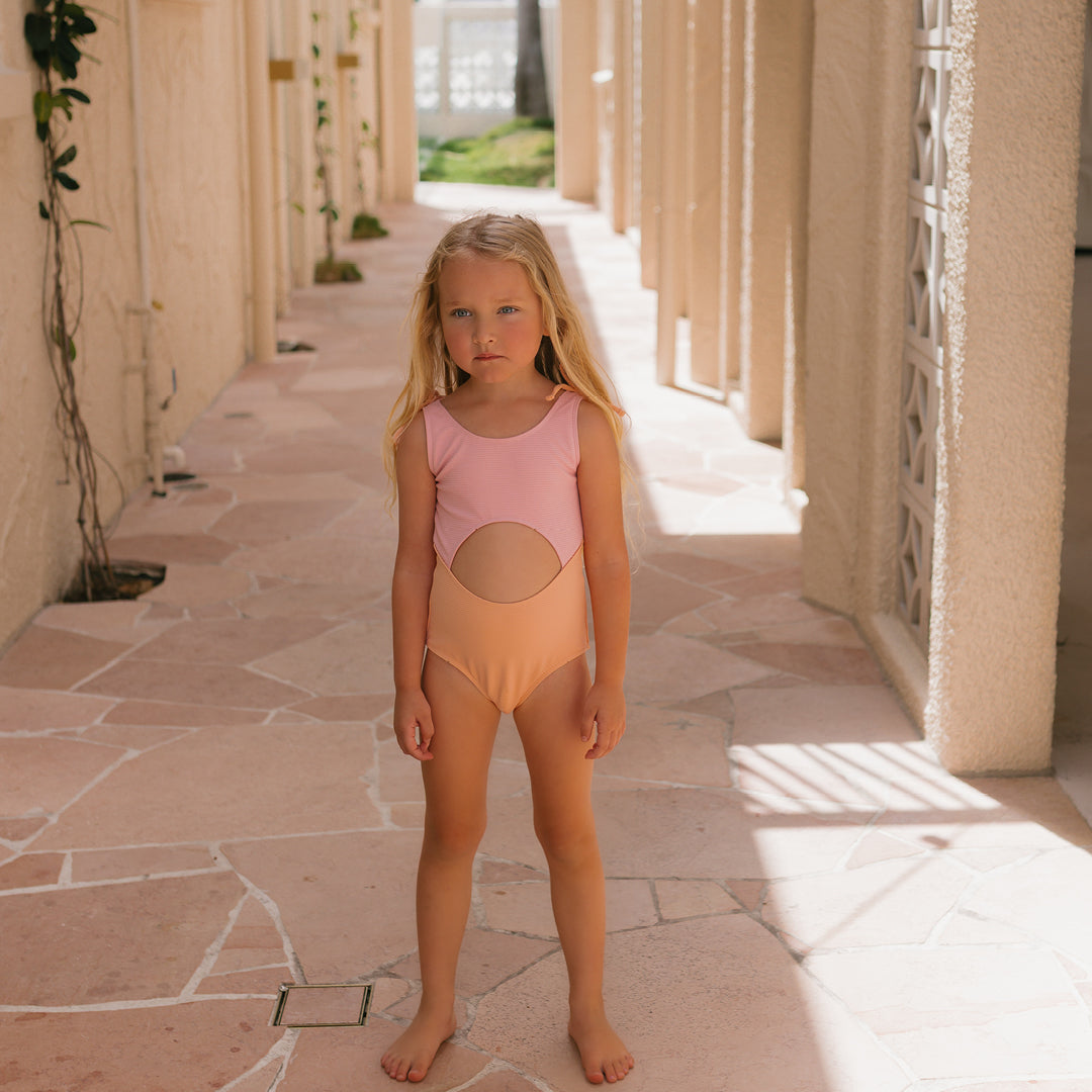 Sunset Cutout One Piece Swimsuit Golden Hour