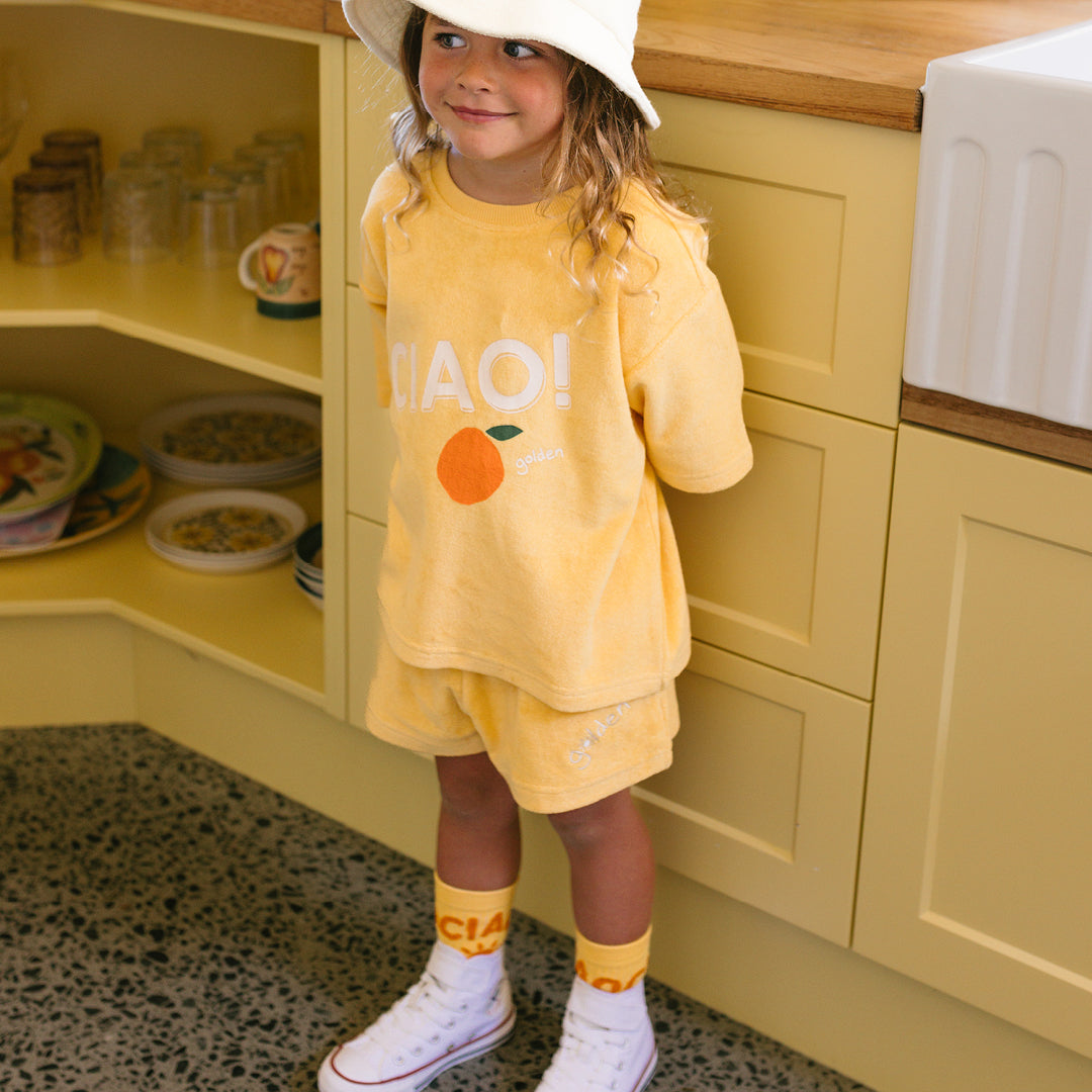 Golden Essentials Shorts Golden Cream