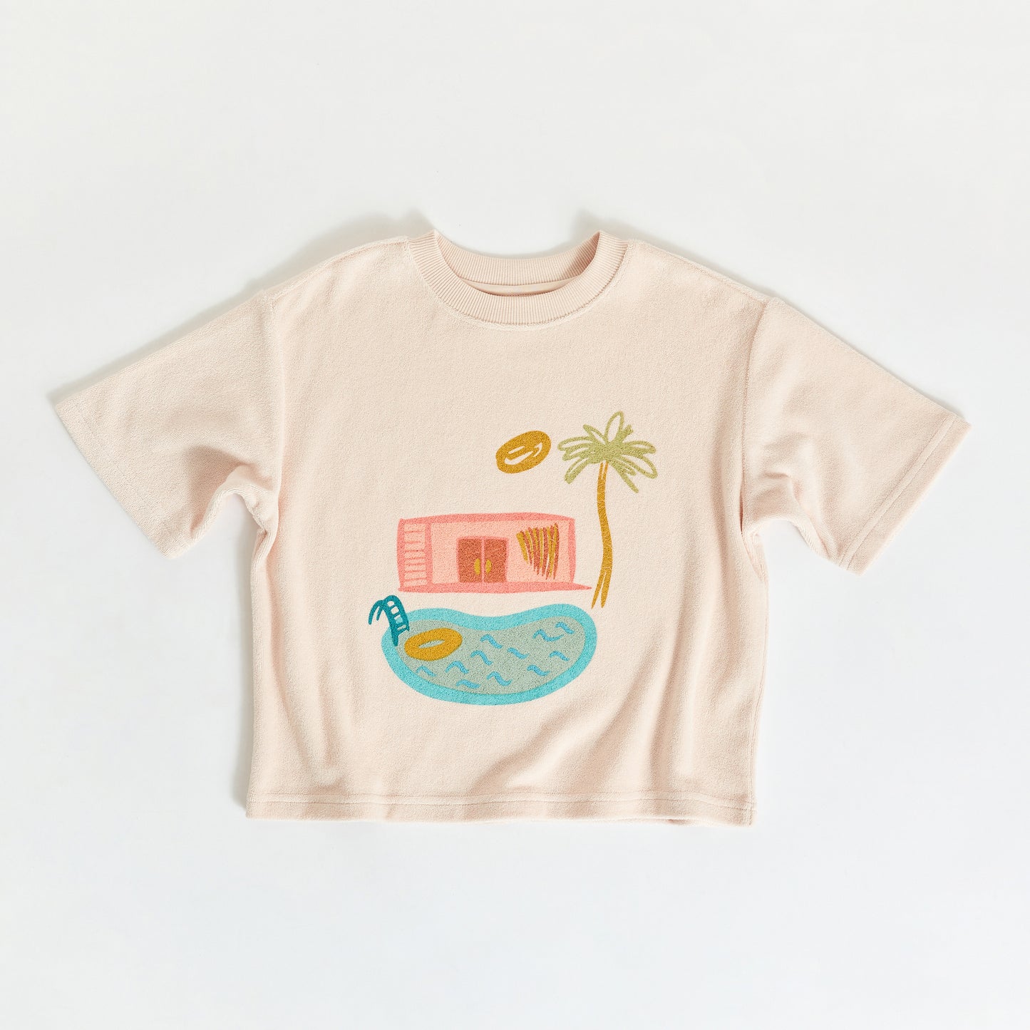 Pool House Mid Sleeve Tee Shell