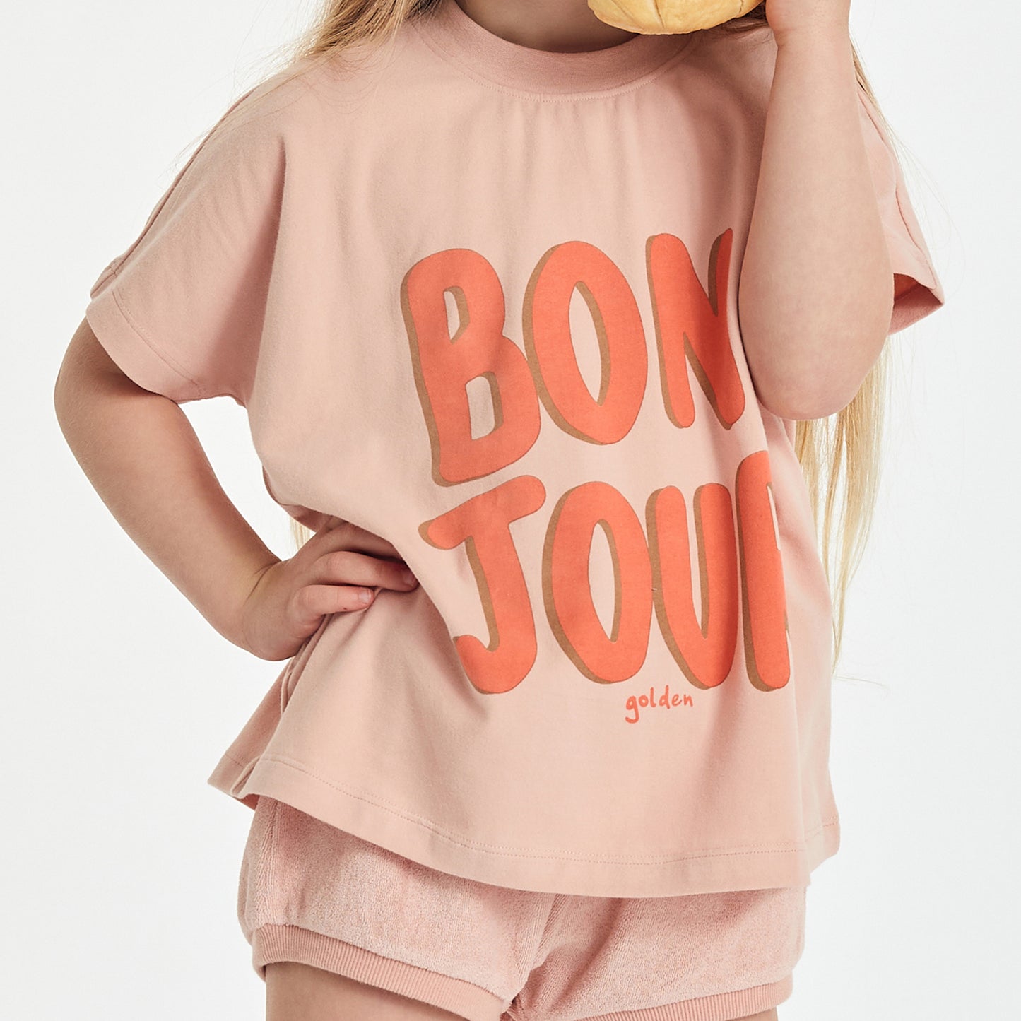 Bonjour Tee Misty Rose